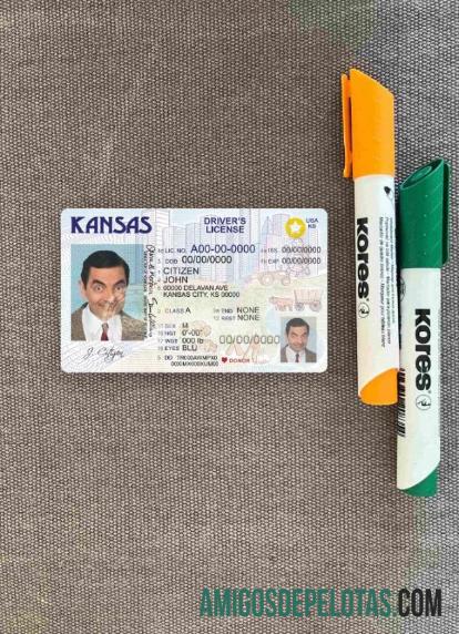 EUA Kansas DL fotovisual frontal amostra